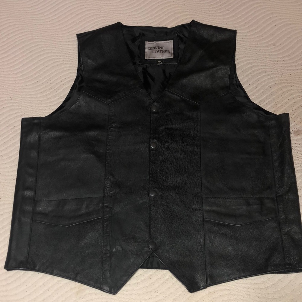 Genuine Leather size 50 leather vest